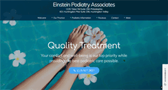 Desktop Screenshot of einsteinpodiatry.com